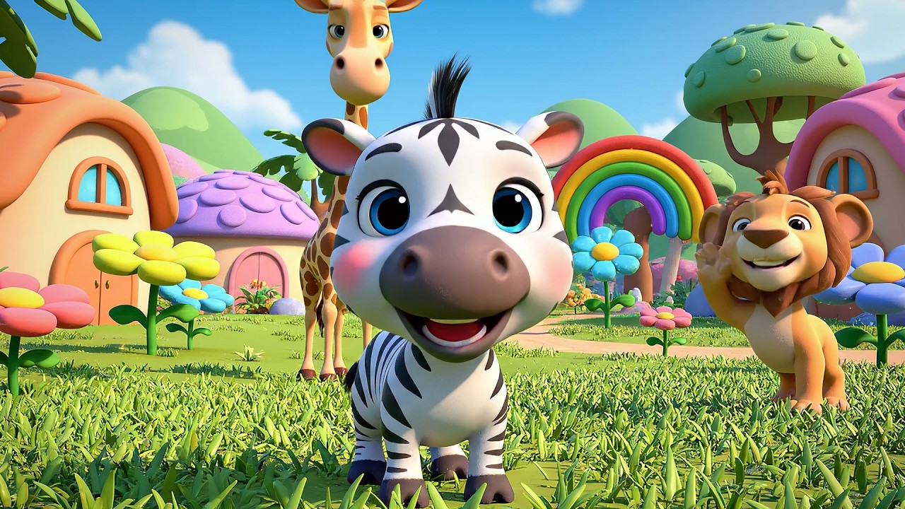 La Cebra Bebé Dice Hii Hii Naa | Sonidos de la Sabana y Canciones de Animales