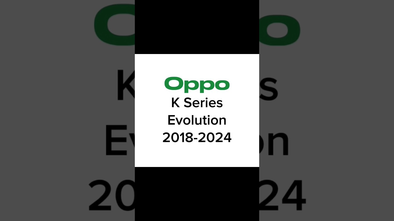 Oppo K Series Evolution 2018-2024 
