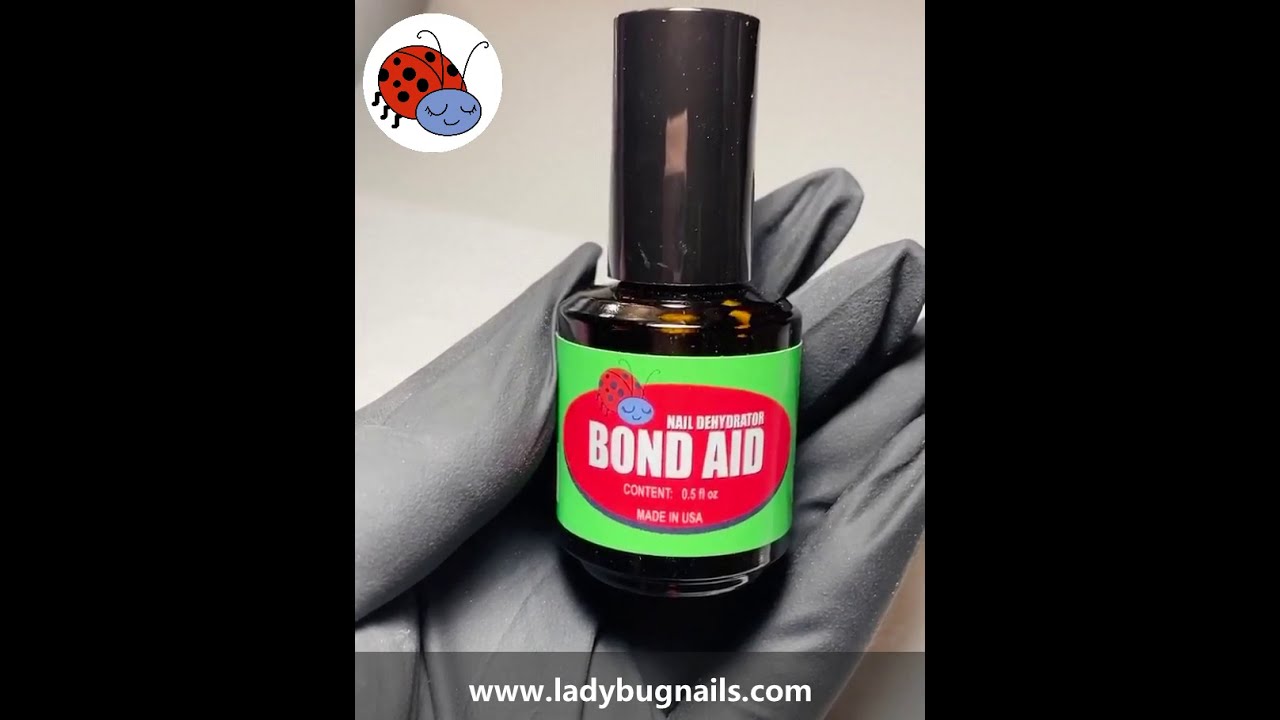 LadyBug Nails | Bondaid, Primer, & Nail Glue Demonstration | How To