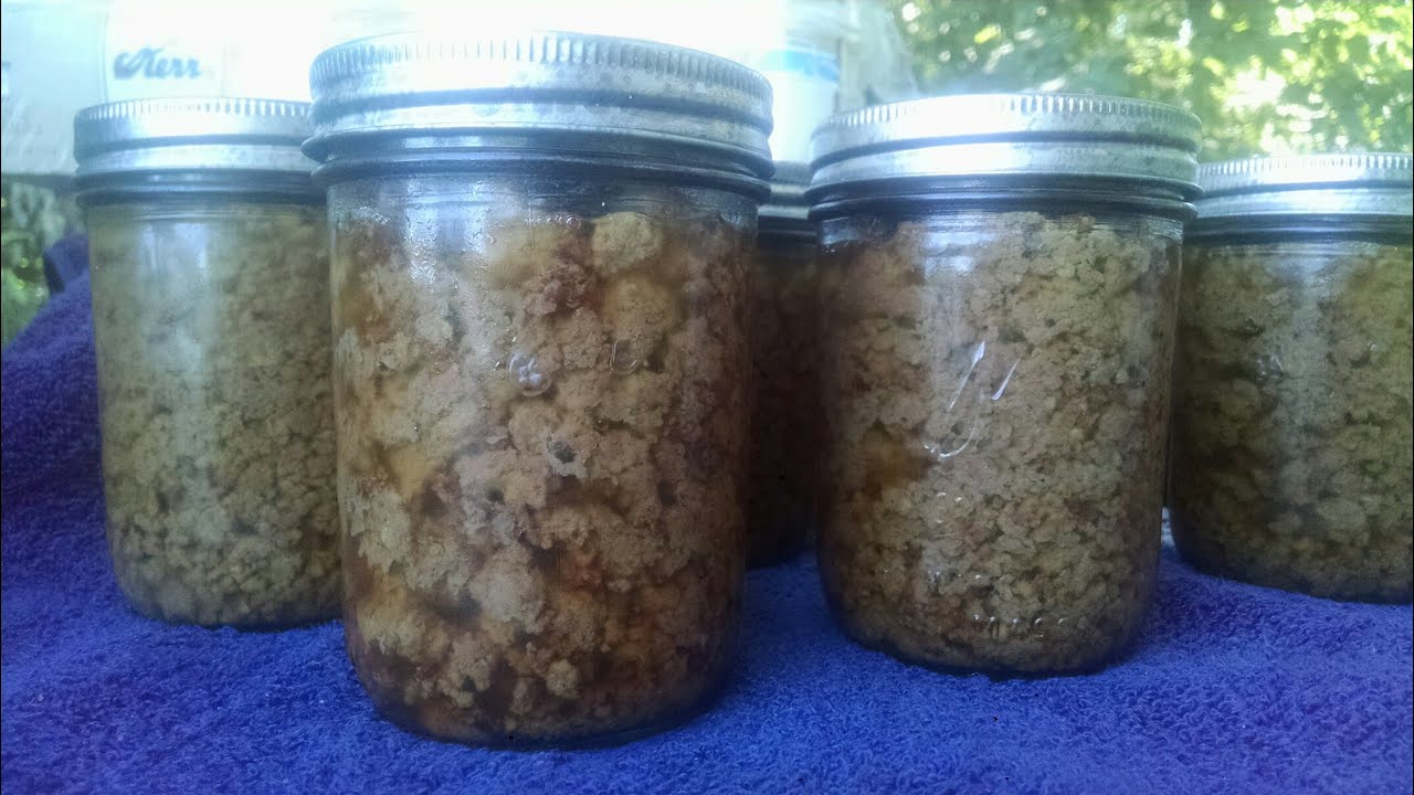 Canned ground beef