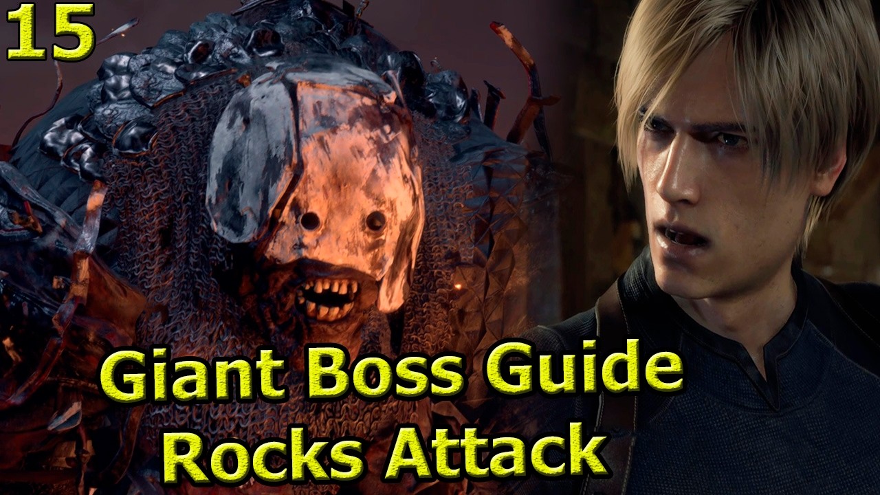 Resident Evil 4 Remake  Castle Giant Boss Guide — Rocks Attack