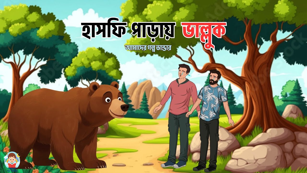 হাসফি পাড়ায় ভাল্লুক | Bangla Cartoon | আমাদের গল্পভাণ্ডার | Amader Golpovander #cartoon #bangla
