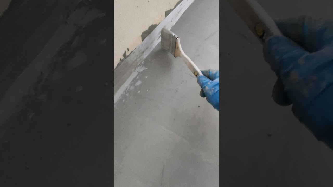 Impermeabilizzazione terrazzo,finitura bandella.