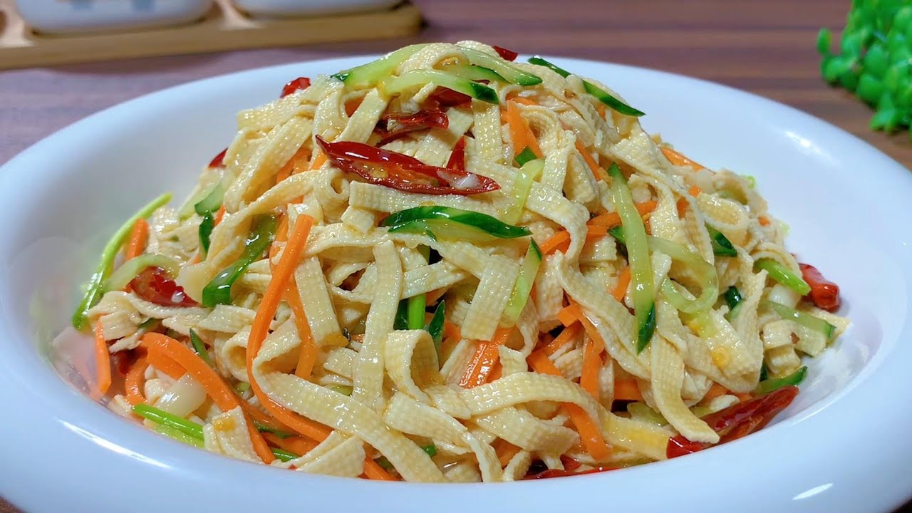 冷たい千張が美味しい理由！柔らかくて肉より美味しいコツを教えます！