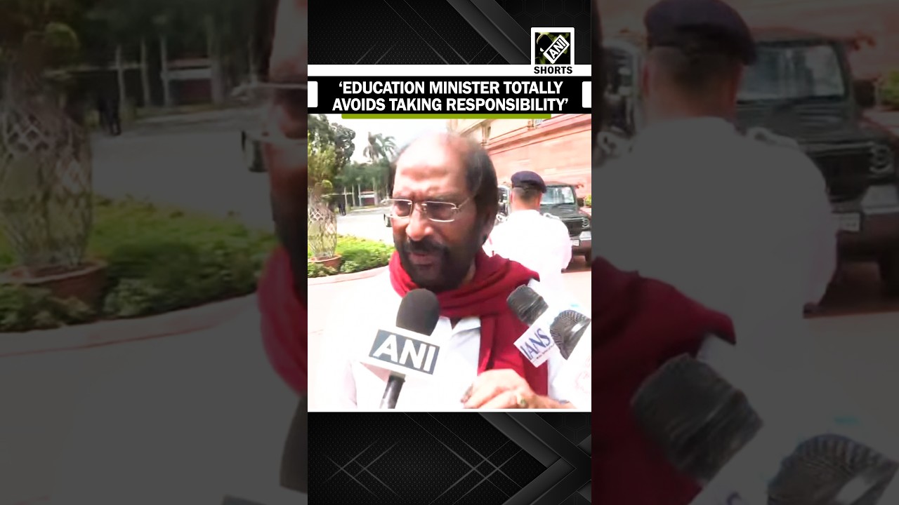 &lsquo;Education minister totally avoids taking responsibility...&rsquo;: DMK MP Tiruchi Siva