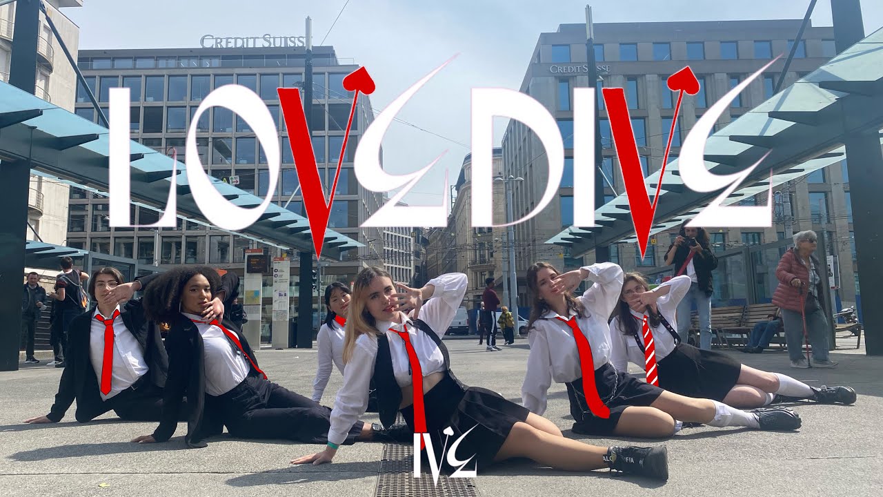 [Kpop in Public | ONE TAKE] IVE 아이브 - 'LOVE DIVE' dance cover by District Crew in Switzerland