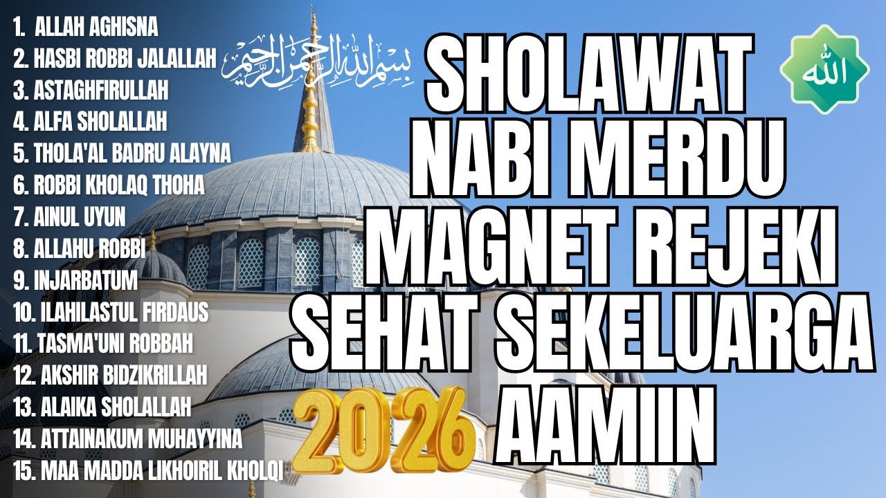 SHOLAWAT PAGI MAGNET REZEKI SEHAT SEKELUARGA | SHOLAWAT JIBRIL | ALLAH ALLAH AGHISNA
