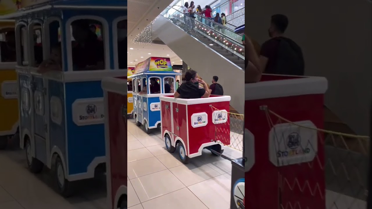 #shorts TRAIN IN THE MALL #ride #be happy #enjoy #riding