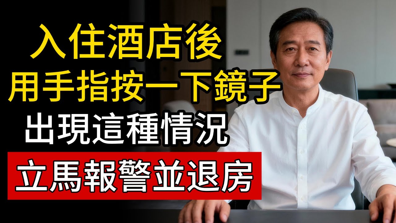 入住酒店後，用手指按一下鏡子，出現這種情况，立馬報警並退房!#酒店安全 #雙面鏡 #偷拍 #針孔攝像頭 #科普
