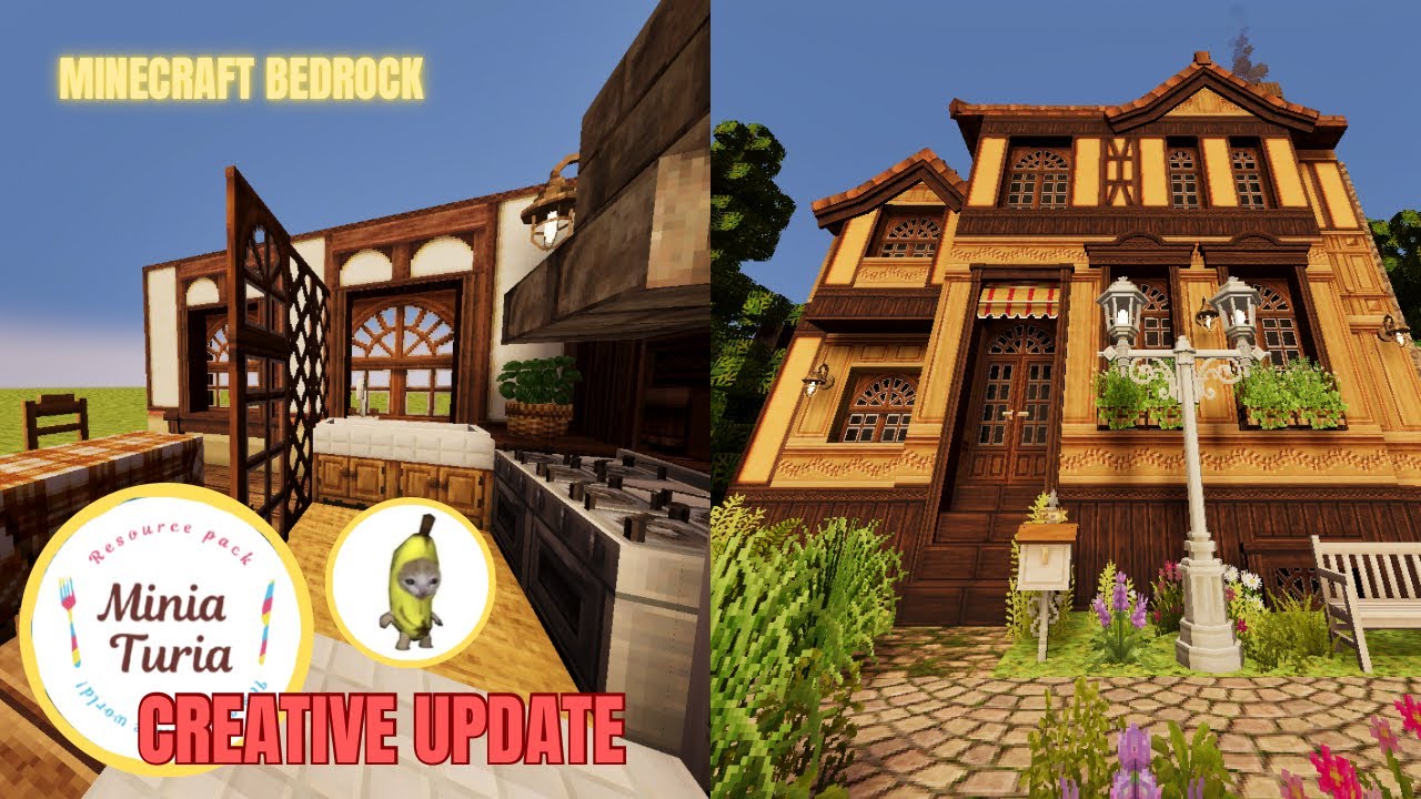 MINIATURIA BEDROCK | Huge creative update! 400+ building material blocks | Bananabliss