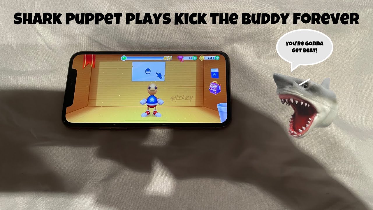SB Movie: Shark Puppet играет в Kick The Buddy Forever!