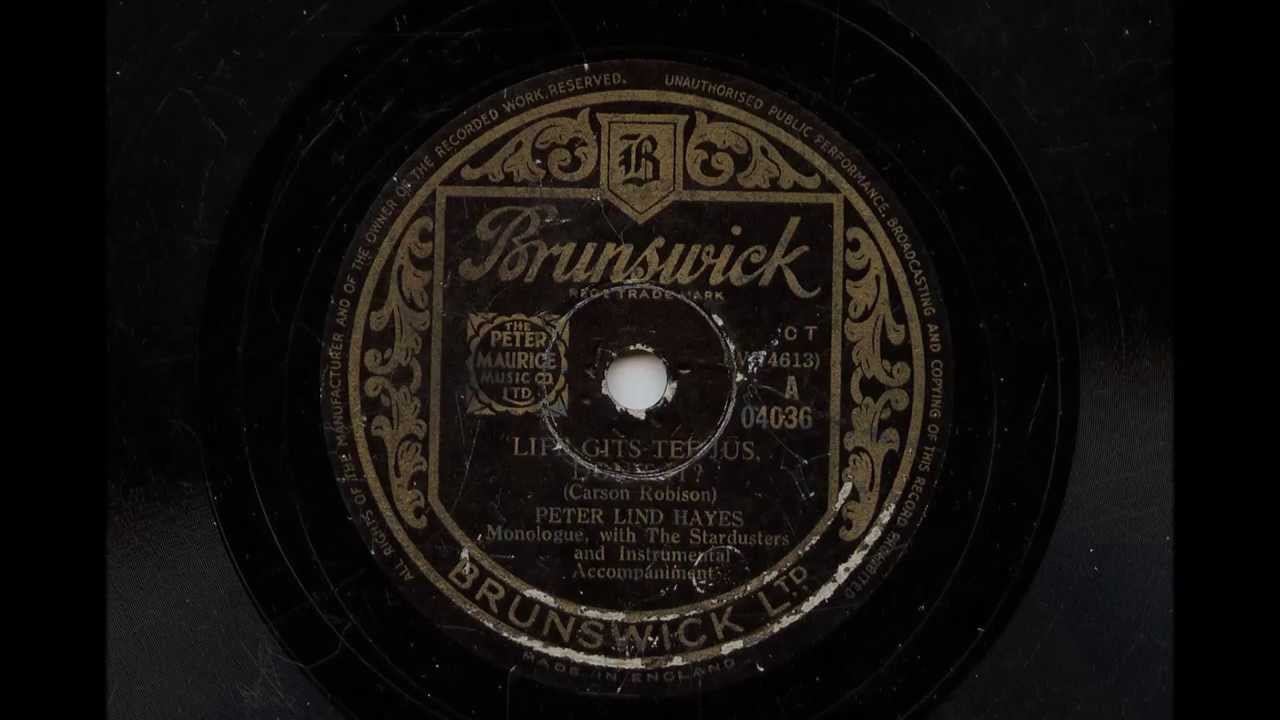 Peter Lind Hayes ' Life Gets Teejus, Don't It'  1948 78 rpm