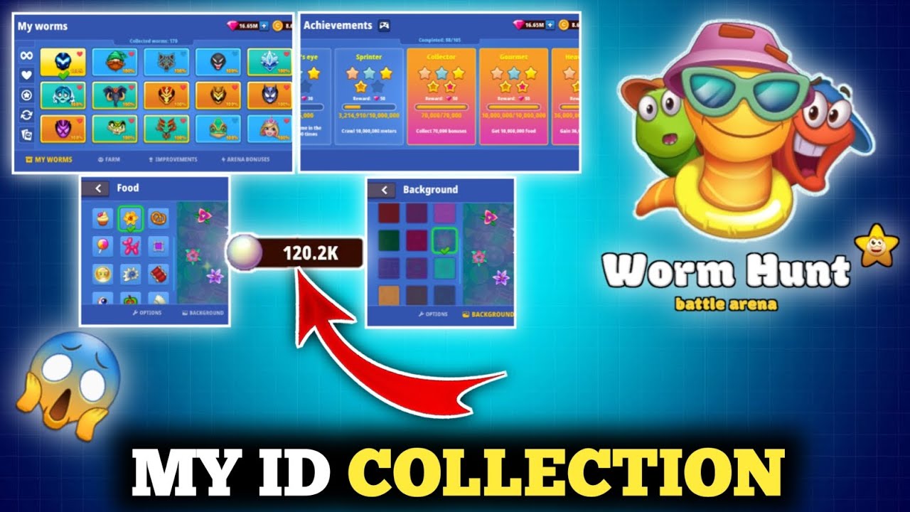 MY I'D COLLECTION 😱 In Worm Hunt | Worm Hunt MY I'D Review Video | Summer Holidays Event I'D Review