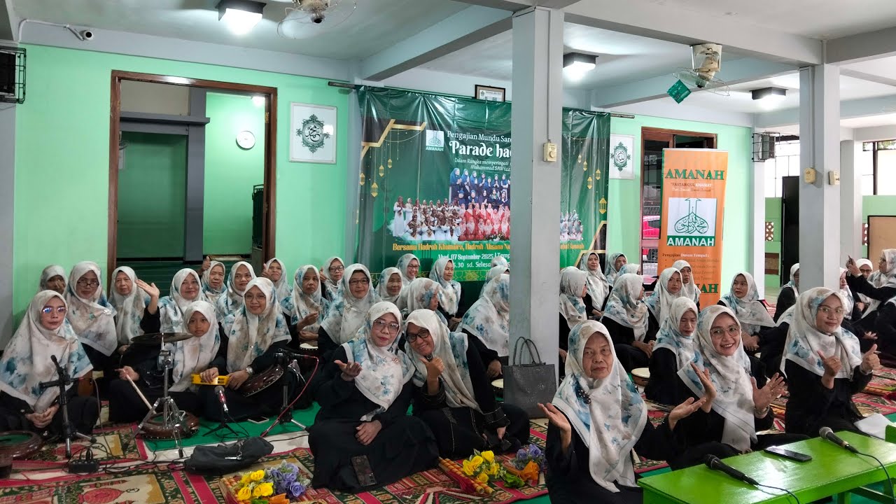 Majelis Amanah Parade Hadroh Sepadukuhan Tempel Masjid Baitul Amin Mundu #majelis #sholawat #hadroh