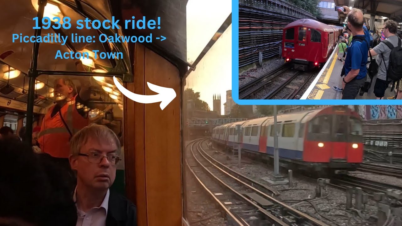 Piccadilly line 1938 heritage stock ride (Oakwood - Acton Town)