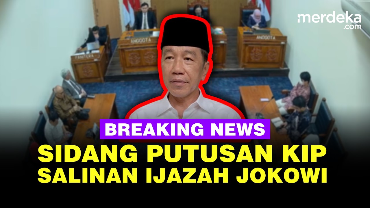 🔴LIVE - Sidang Putusan Sengketa Informasi Salinan Ijazah Jokowi