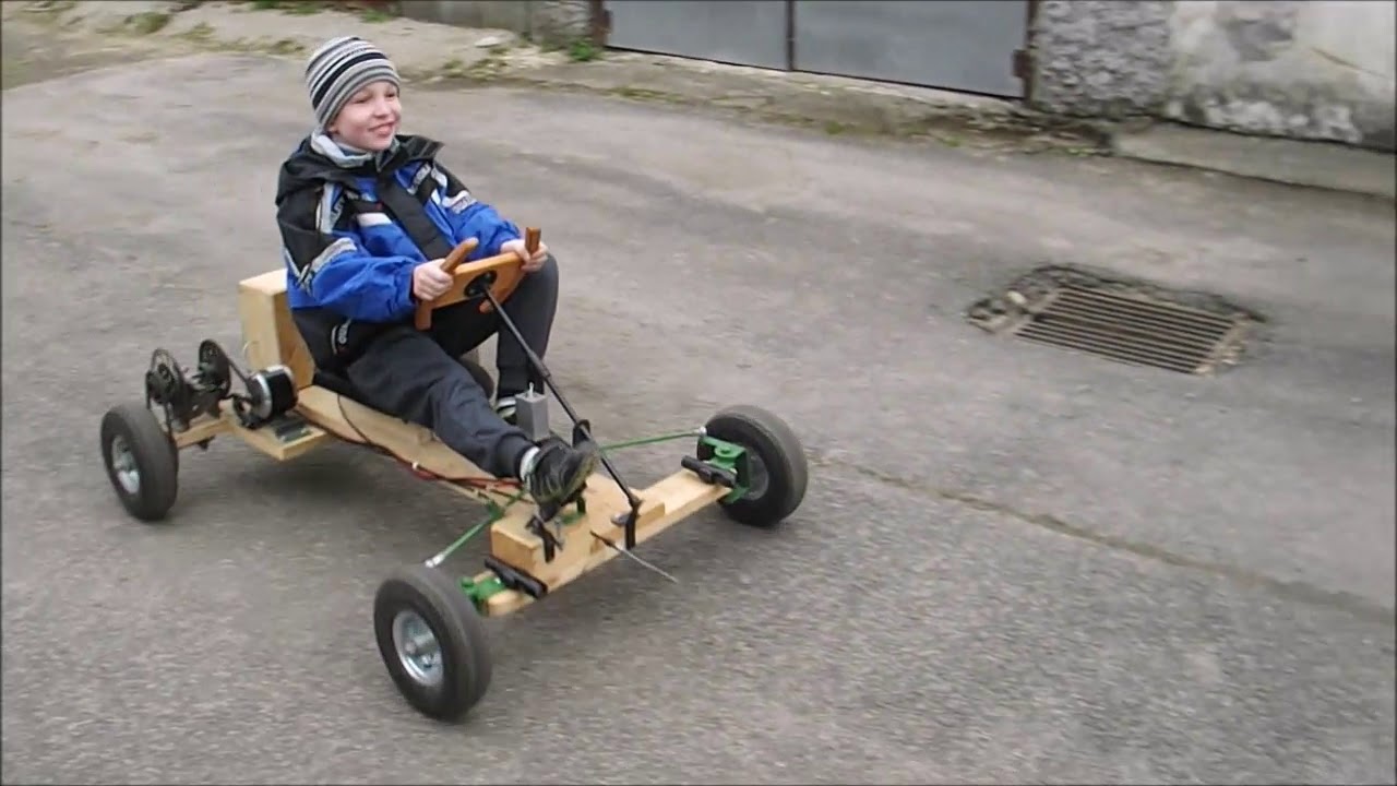 Házi készítésű elektromos Gokart