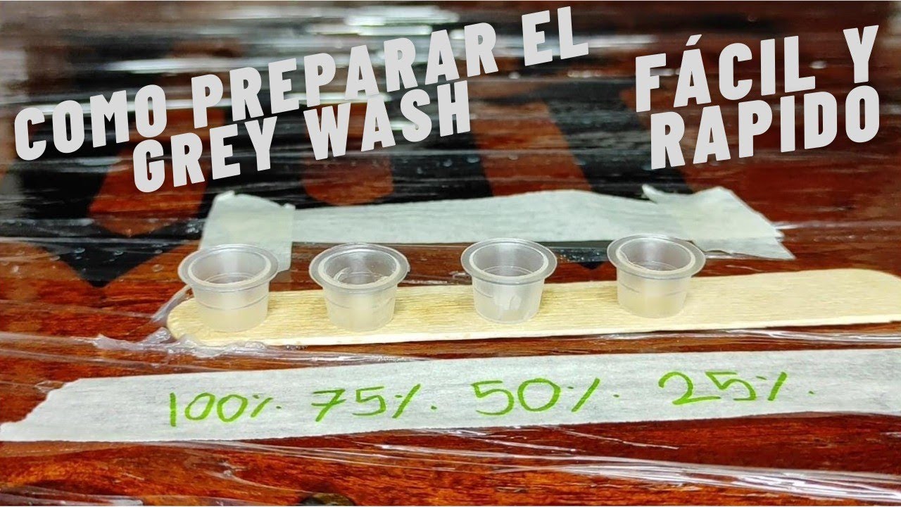 COMO preparar el GREY WASH para TATUAR //fácil y rápido -2021
