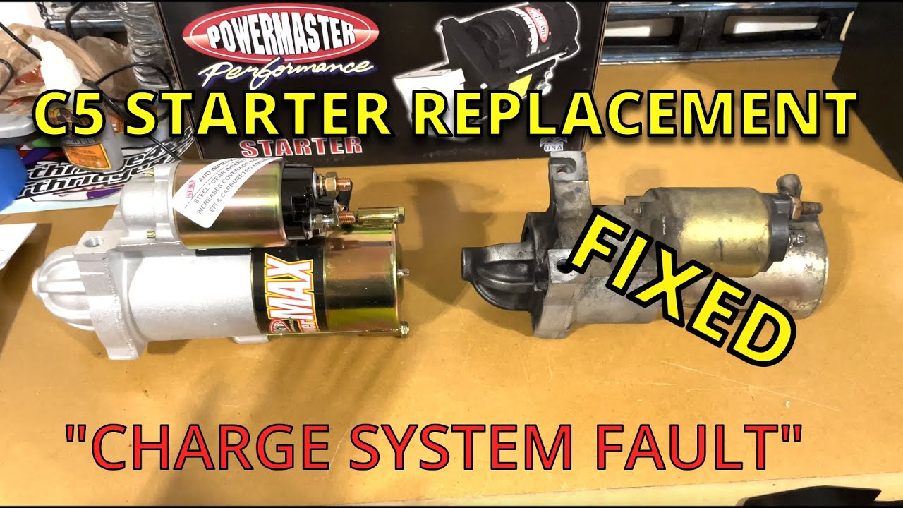 DIY: Replacing 97-04 C5 Z06 Starter and Fixing Charge System Fault Code