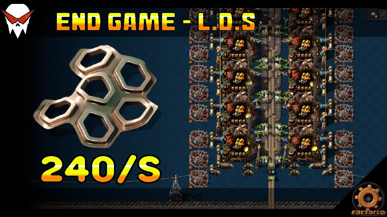 Factorio: Casting Low Density Structure Blueprint - End Game (Space Age DLC)