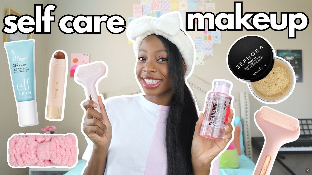 let's try self care + makeup products!