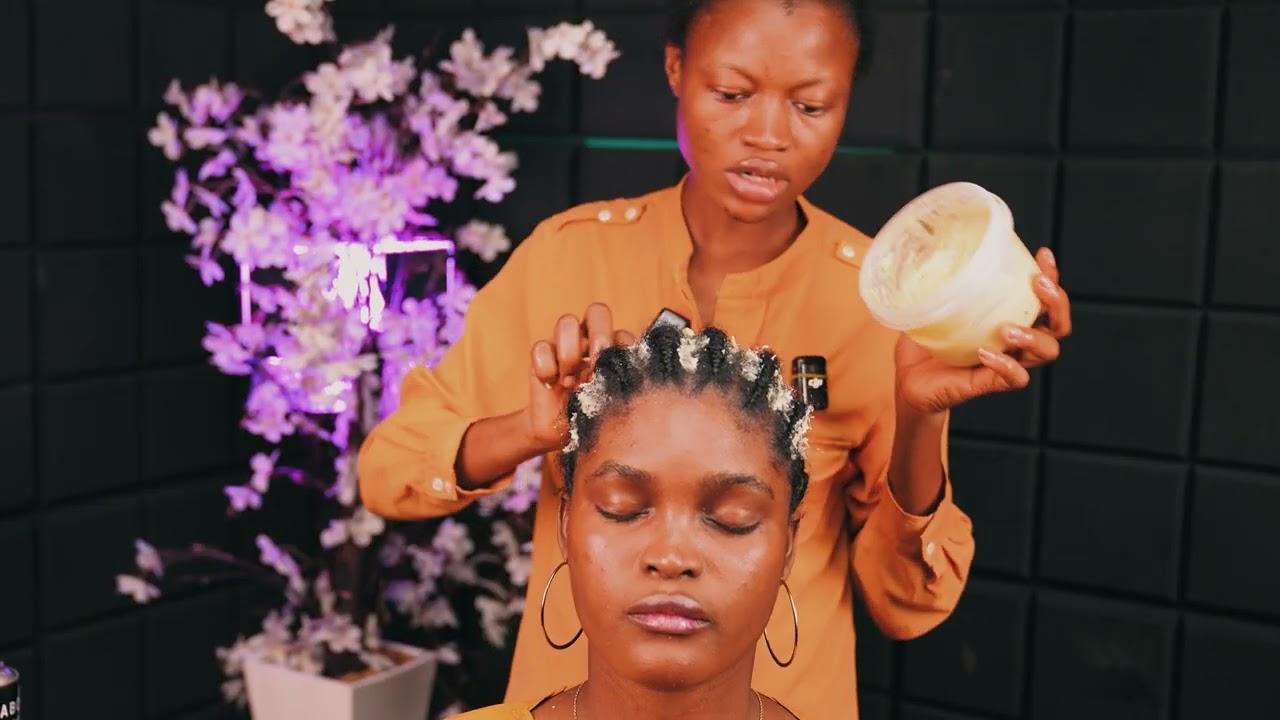 Satisfying Scalp Greasing ASMR 💦 Vitamin E Oil & Rhythmic Gum Sounds for Sleep