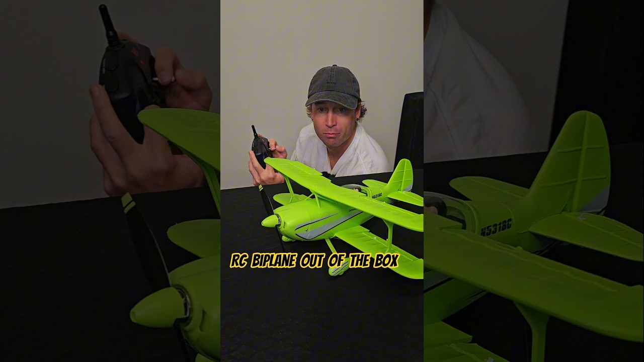 Wltoys A310 Sky Reaper Rc Biplane motor test & control throws sounds 