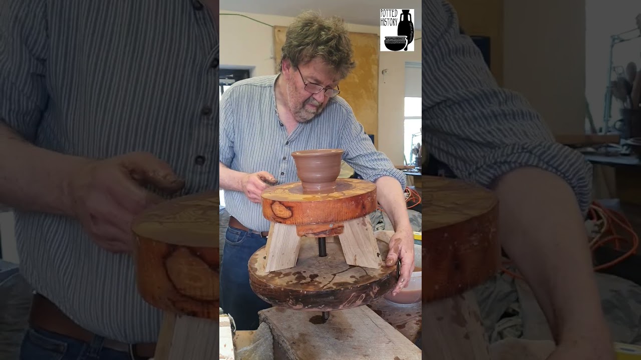 Vindolanda Wheel throwing first pot