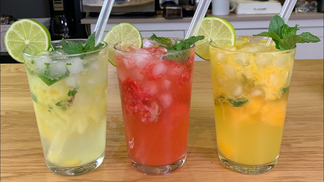 Mojito   ثلاث انواع موهيتو