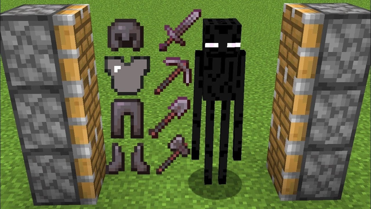 enderman + netherite armor = ???