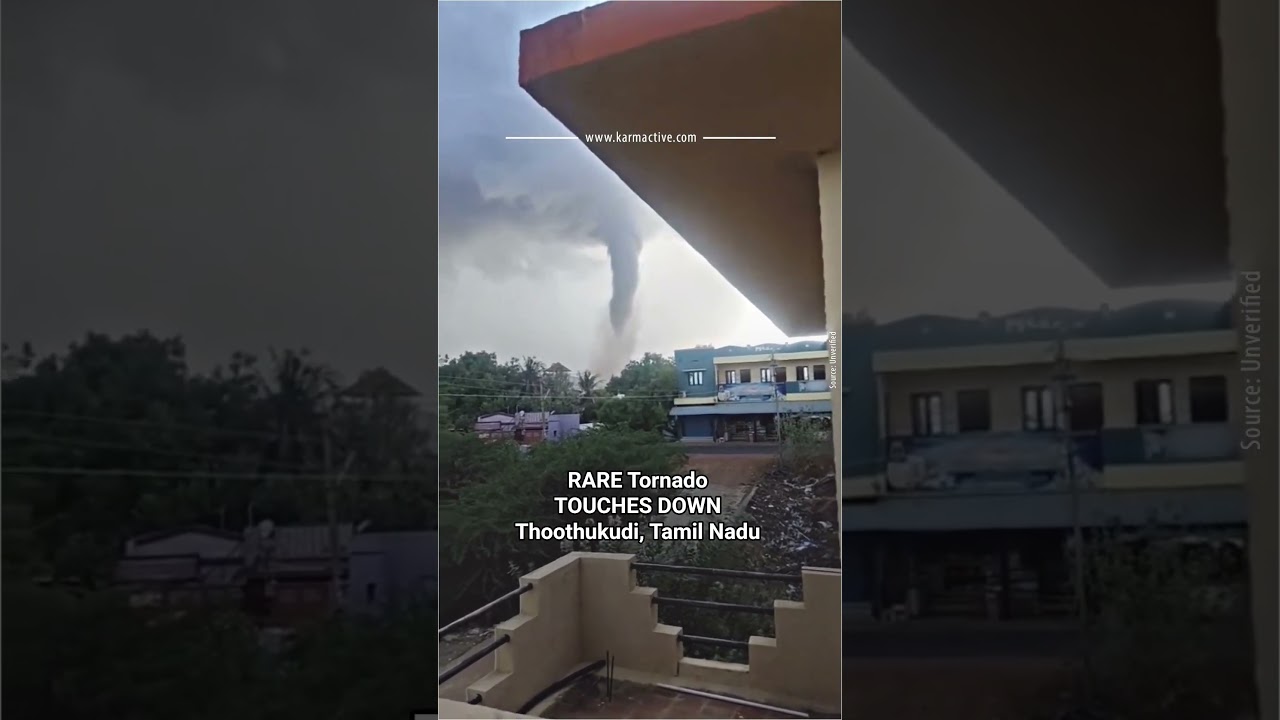 Rare Funnel Cloud Spotted Over Thoothukudi, Tamil Nadu