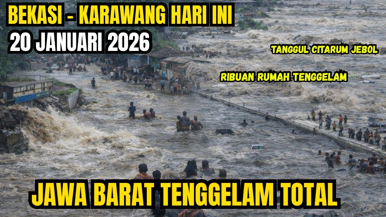 JAWA BARAT TENGGELAM Tanggul Citarum Jebol hingga Rumah Panggung KDM Ikut Tenggelam