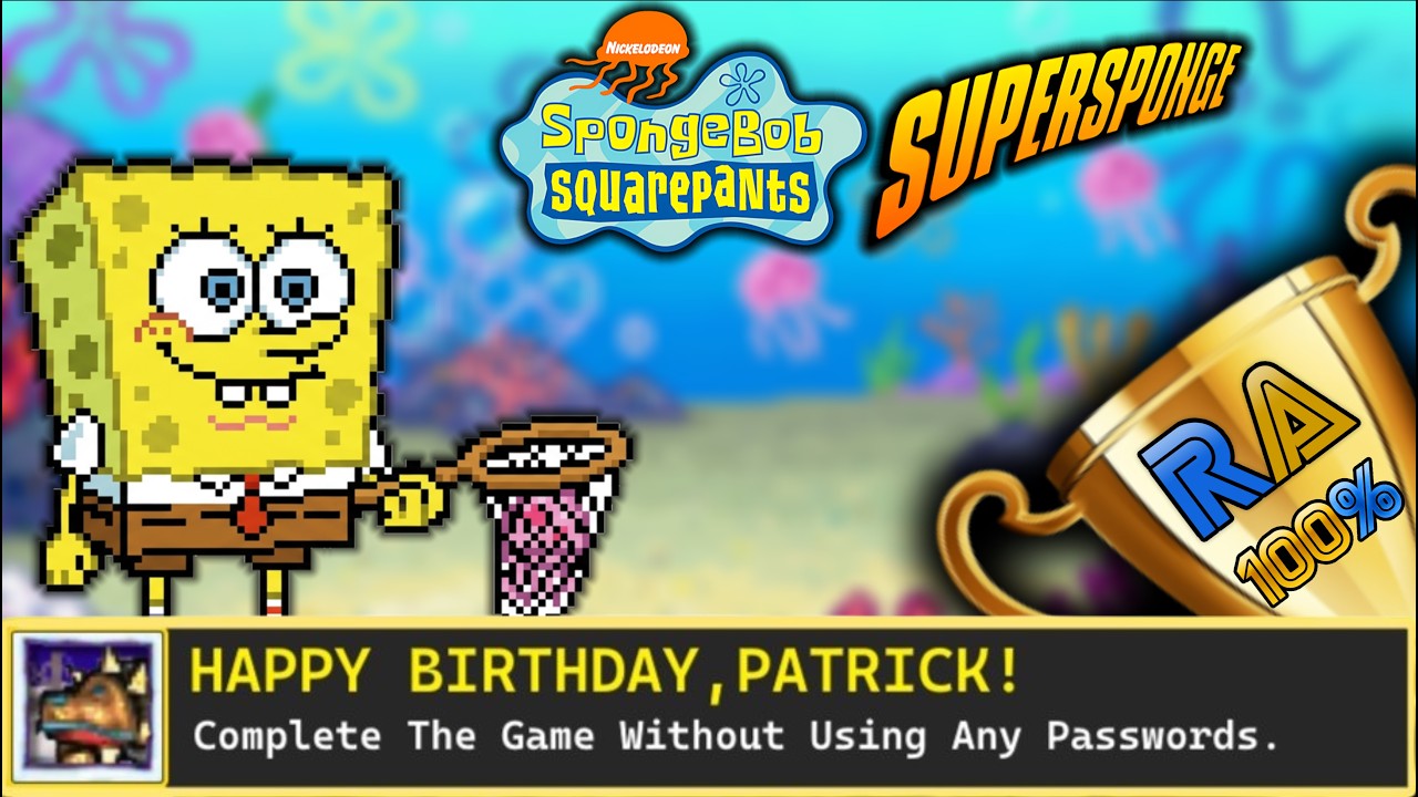 SpongeBob SuperSponge (GBA) – This Game Was NOT What I Expected… | RetroAchievements 100%