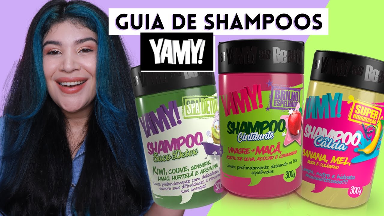 💚 GUIA DE SHAMPOOS YAMY! Antiqueda, Crescimento Capilar, Hidratação e muito mais! [Veganos/Low Poo]