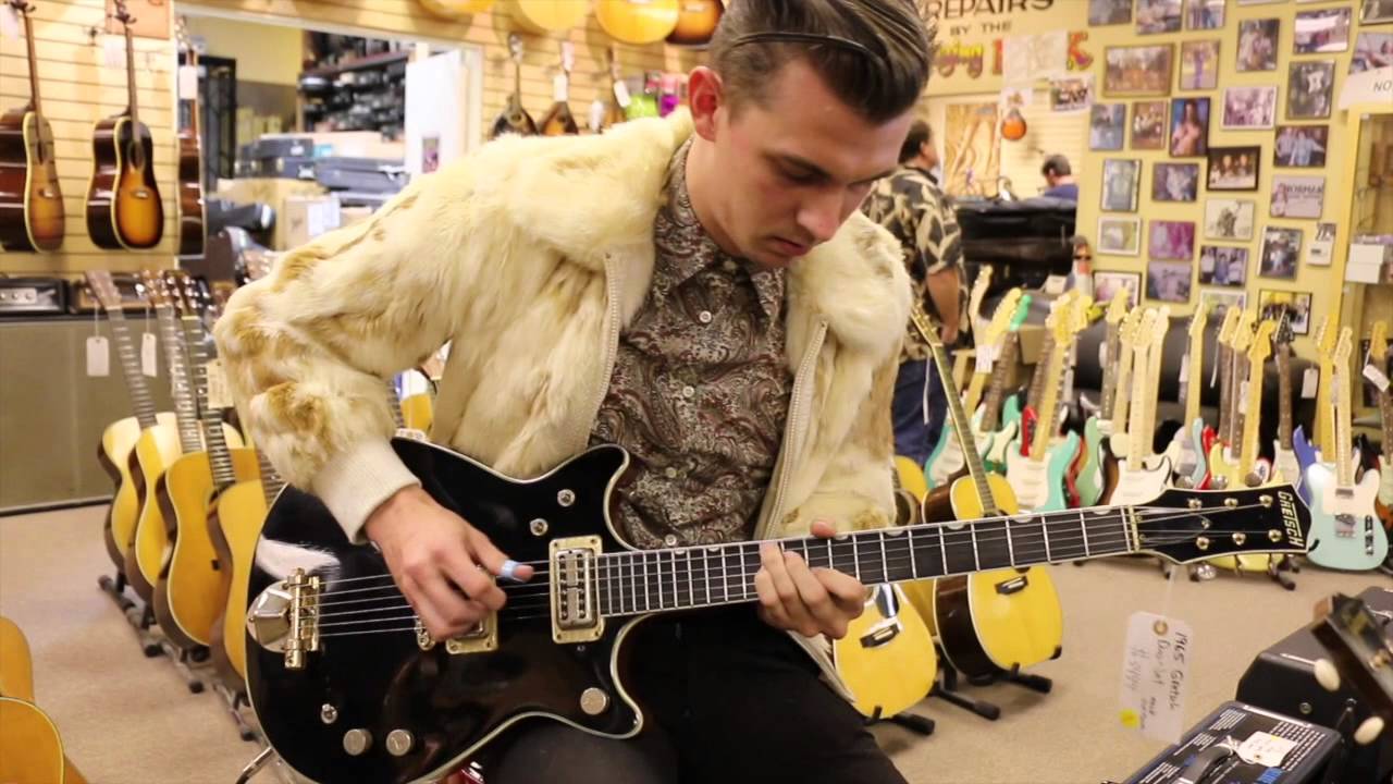 Wyatt Maxwell playing a 1965 Gretsch Duo-Jet at Norman's Rare Guitars