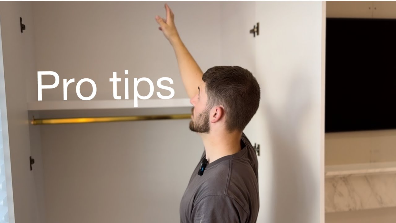 Building alcove wardrobes - with a marble fire place