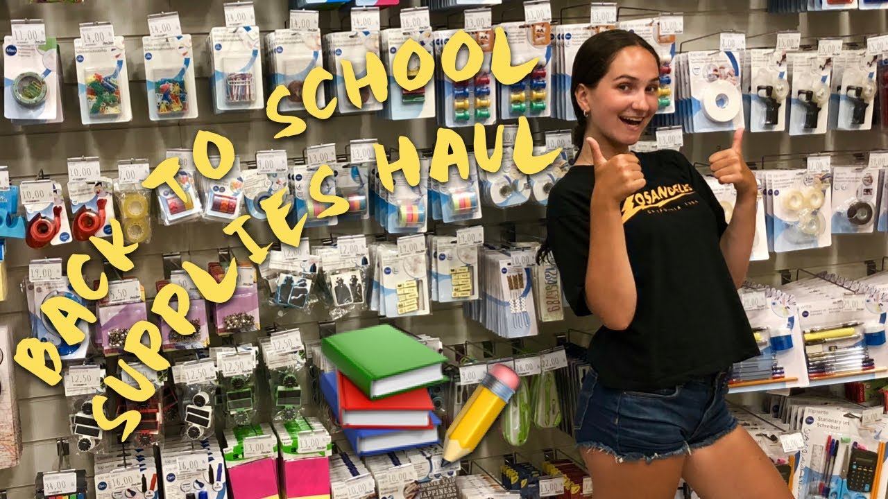 SCHOOL SUPPLIES HAUL 2018 + GIVEAWAY!