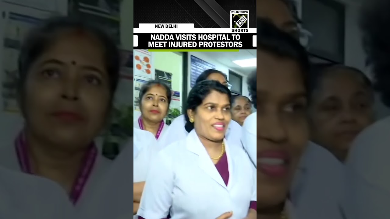 Union Health Minister JP Nadda visits Lady Hardinge Hospital to meet injured protesters