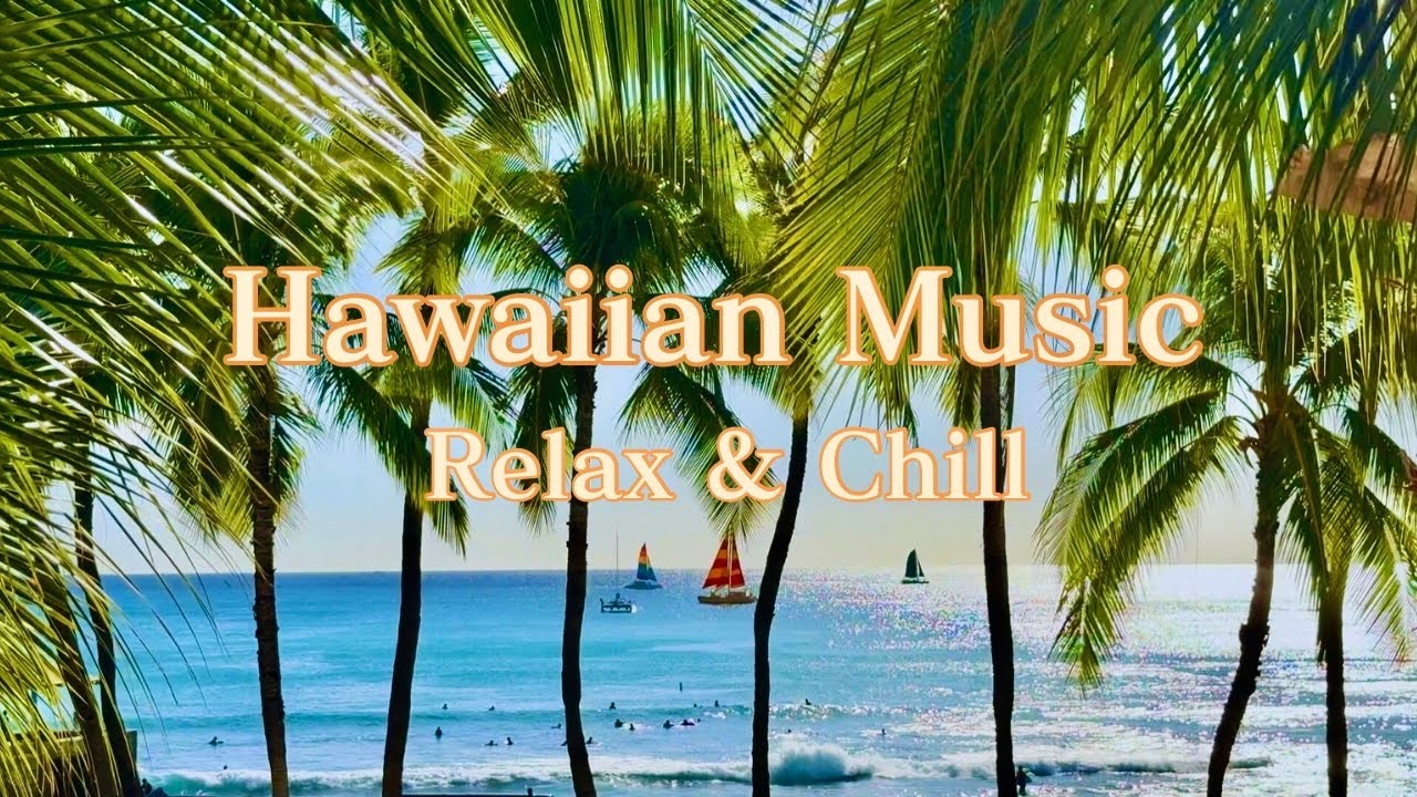 【癒しBGM】ゆったりハワイ時間🌴おうちで南国リトリート🌴ただ眺めるだけで癒される🌺オーシャンビュー＆ハワイアンミュージック