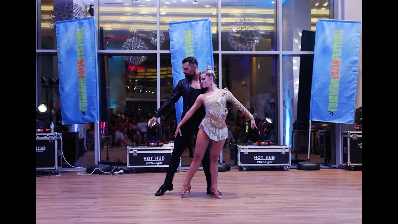 Dimitris & Yolena Dancing performance during Fujairah Latin Festival