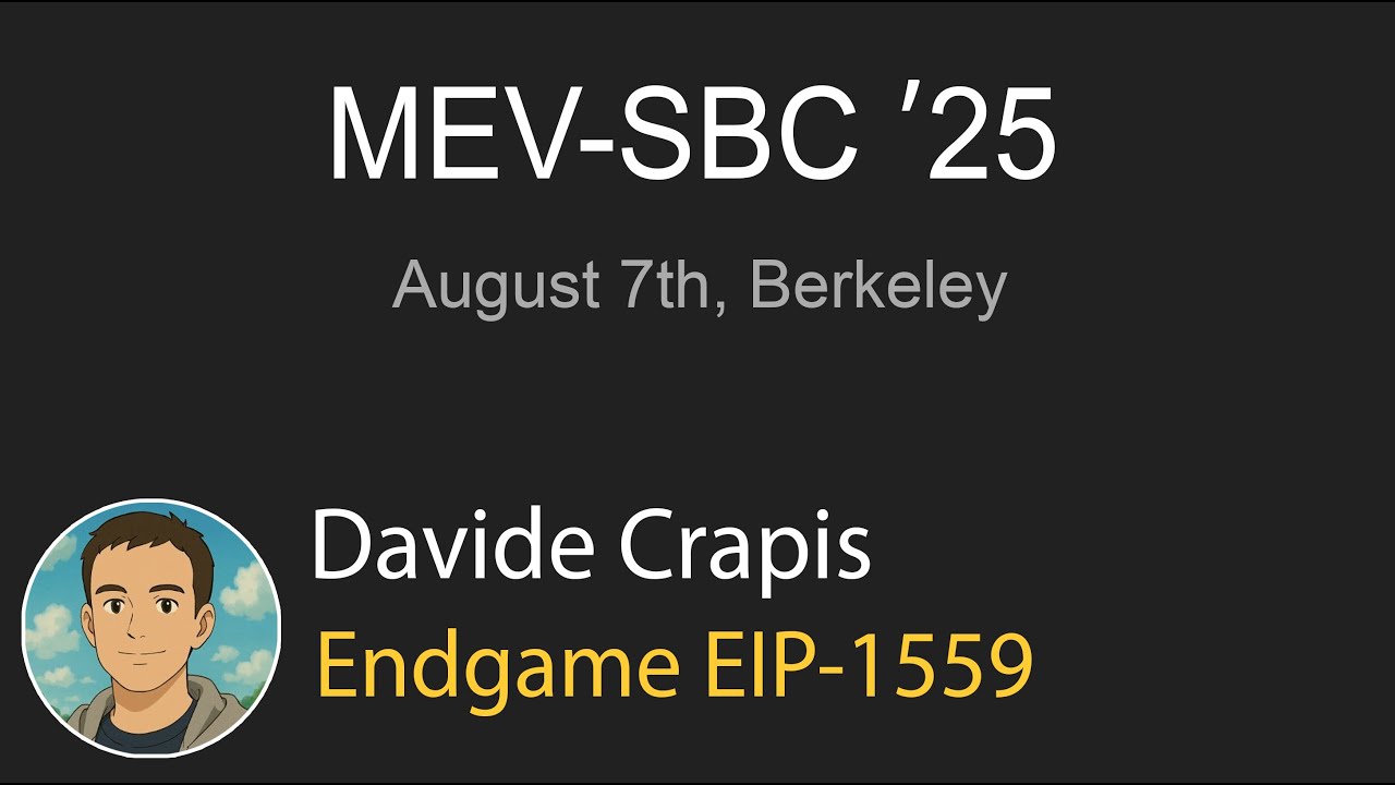 Davide Crapis: Endgame EIP-1559