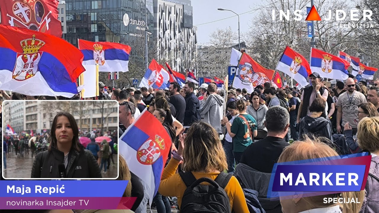 Građani, studenti i bajkeri neprekidno stižu na Trg Nikole Pašića