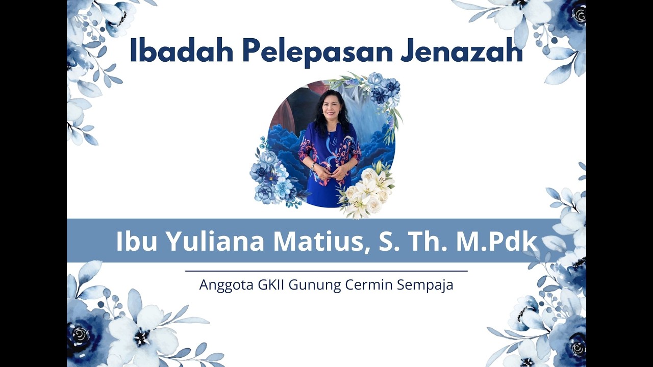 🔴  IBADAH Ibadah Pelepasan Jenazah Alm. Ibu Yuliana Matius, S. Th. M.Pdk