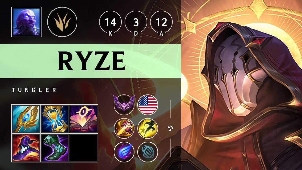 Ryze Jungle vs Lee Sin: Legendary - NA Master Patch 14.24