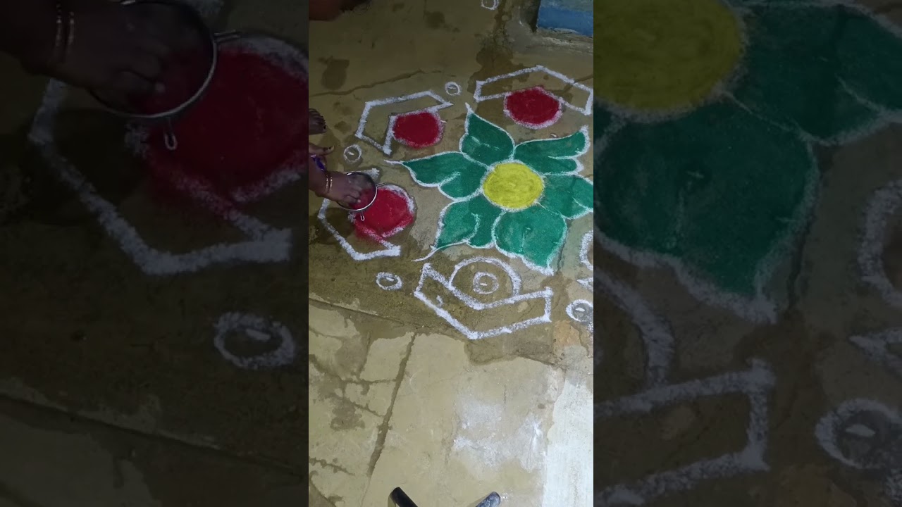 13*7 super kolam for special day🌺❤️✨#superspecialkolam#superkolam #dailykolam 