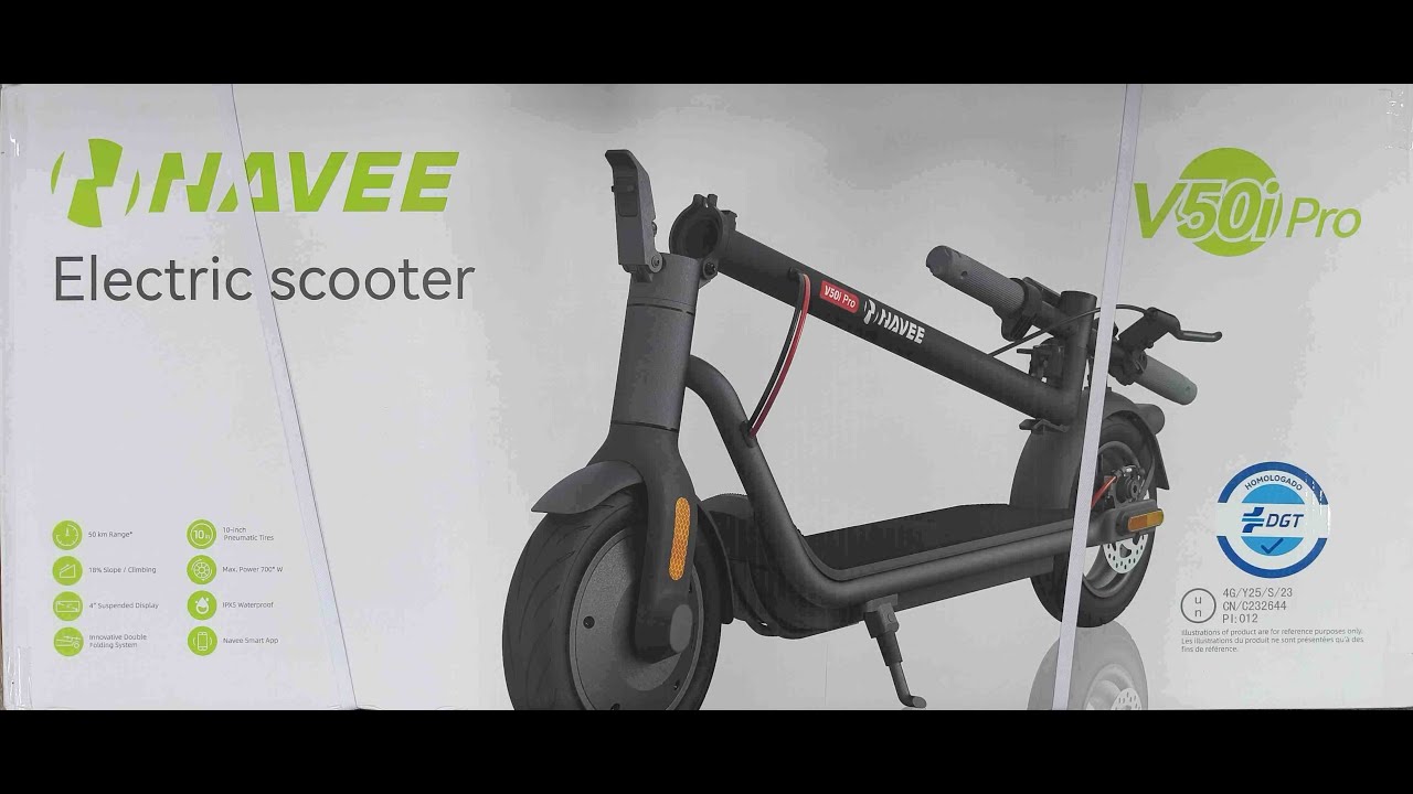 Navee V50i pro kicsomagolása és összeszerelése