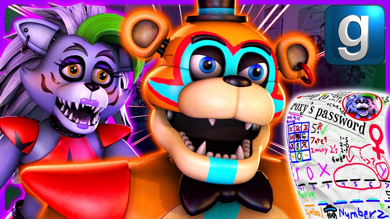 Gmod FNAF | Glamrock Freddy Finds Roxanne's Password!