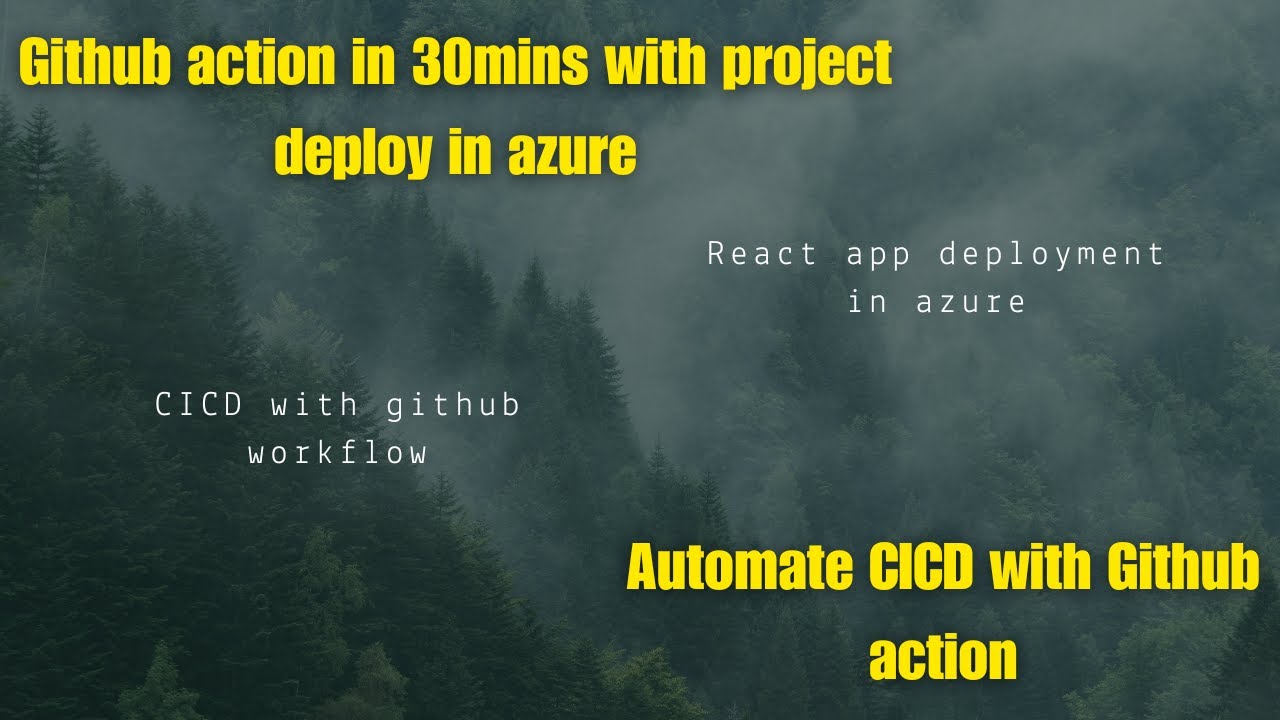 How to Deploy Vite React App to Azure with CI/CD via GitHub Actions || GitHub Actions || CICD