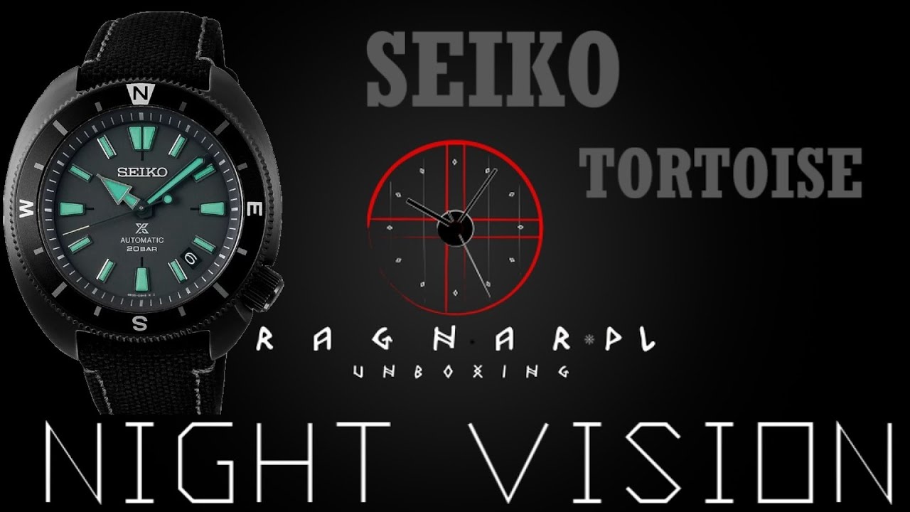 Seiko Tortoise Night Vision Black Series - recenzja, przymiarka, luma. Ż&oacute;łw lądowy z szafirem 🙂