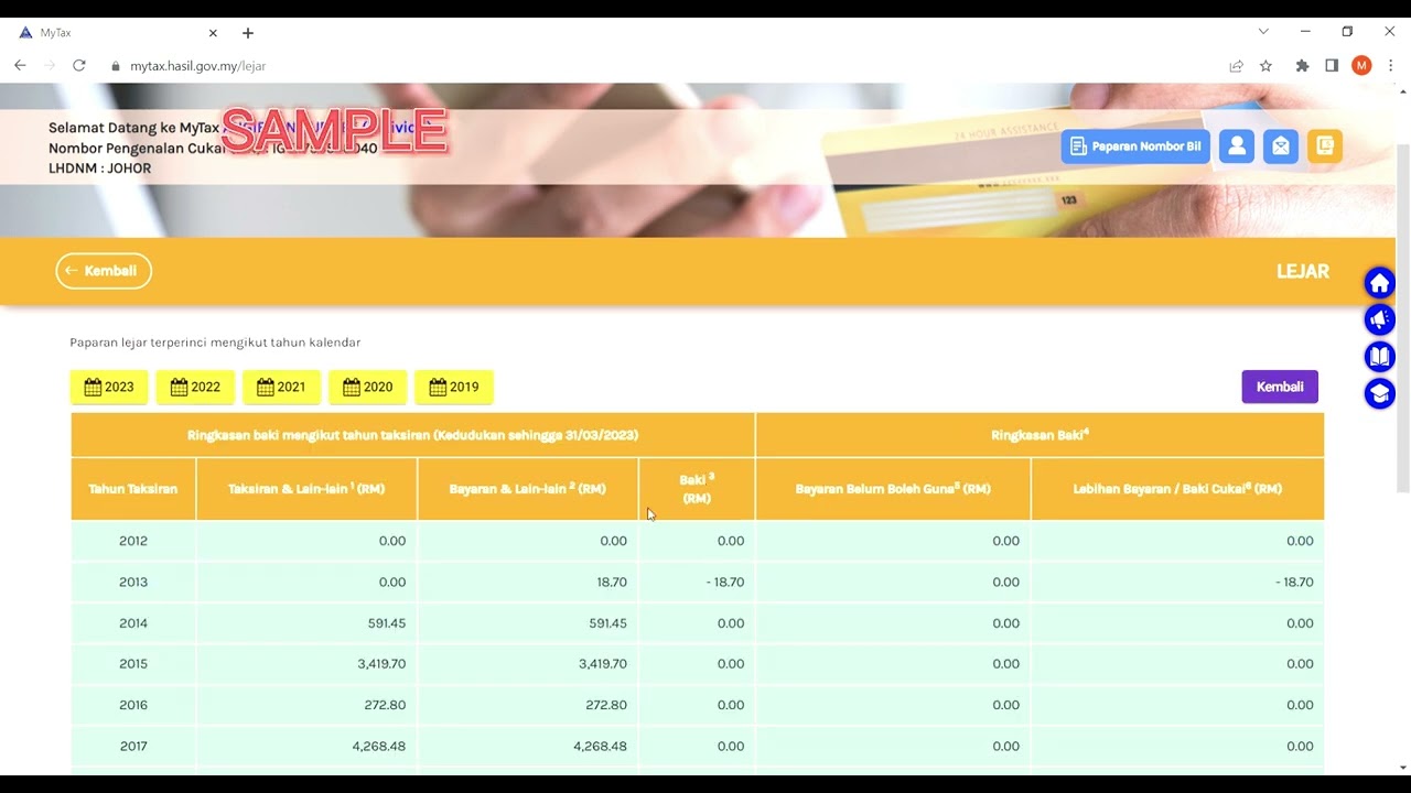 How to get tax official receipt (Malaysia)